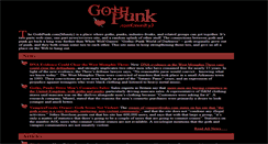 Desktop Screenshot of gothpunk.com